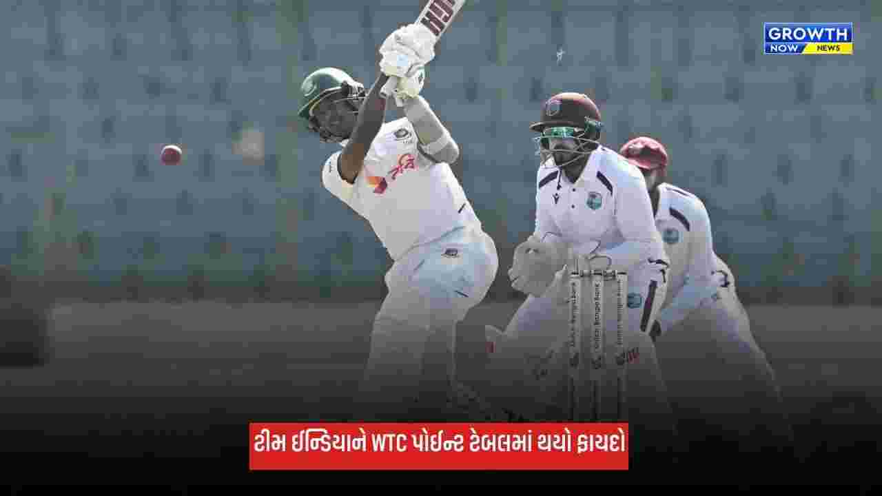 WTC Points Table: બાંગ્લાદેશની હારથી ટીમ ઈન્ડિયાને થયો ફાયદો, પોઈન્ટ ટેબલમાં લગાવી છલાંગ