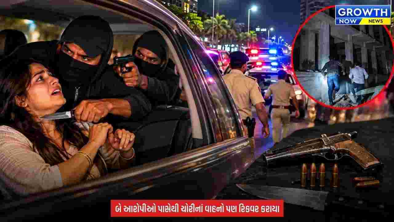 Surat News : ગન અને ચપ્પાની અણીએ મહિલાને લૂંટવાનો પ્રયાસ કરનાર બે આરોપી ઝડપાયા