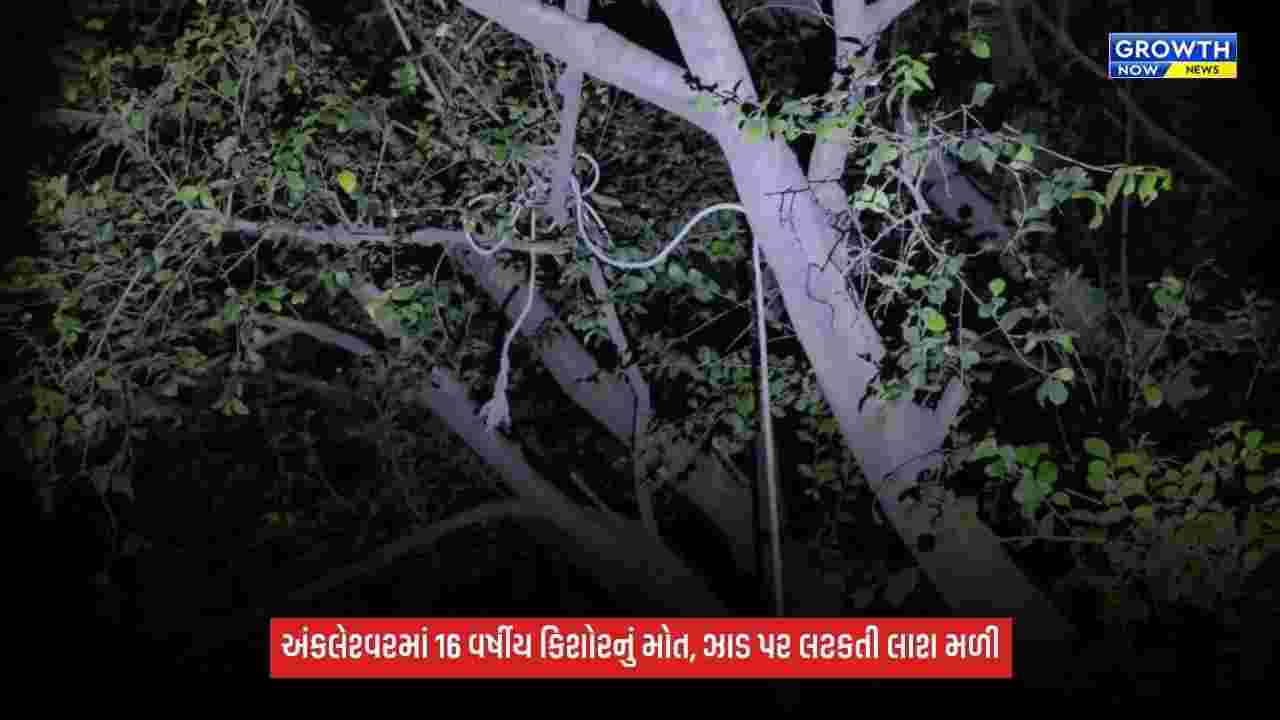 Ankleshwarમાં 16 વર્ષીય કિશોરનું શંકાસ્પદ સંજોગોમાં મોત, હસ્તી તળાવ પાસે ઝાડ પર લટકતી લાશ મળી