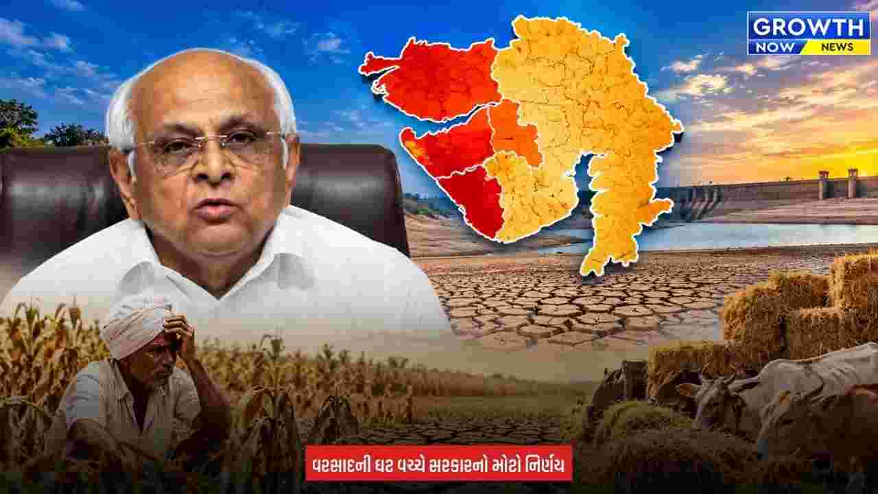 Gujarat Government Announcement : ગુજરાત સરકારે 4 જિલ્લાને દુષ્કાળગ્રસ્ત જાહેર કર્યા, ખેડૂતોને હેક્ટરદીઠ ₹8500ની સહાય ચૂકવાશે
