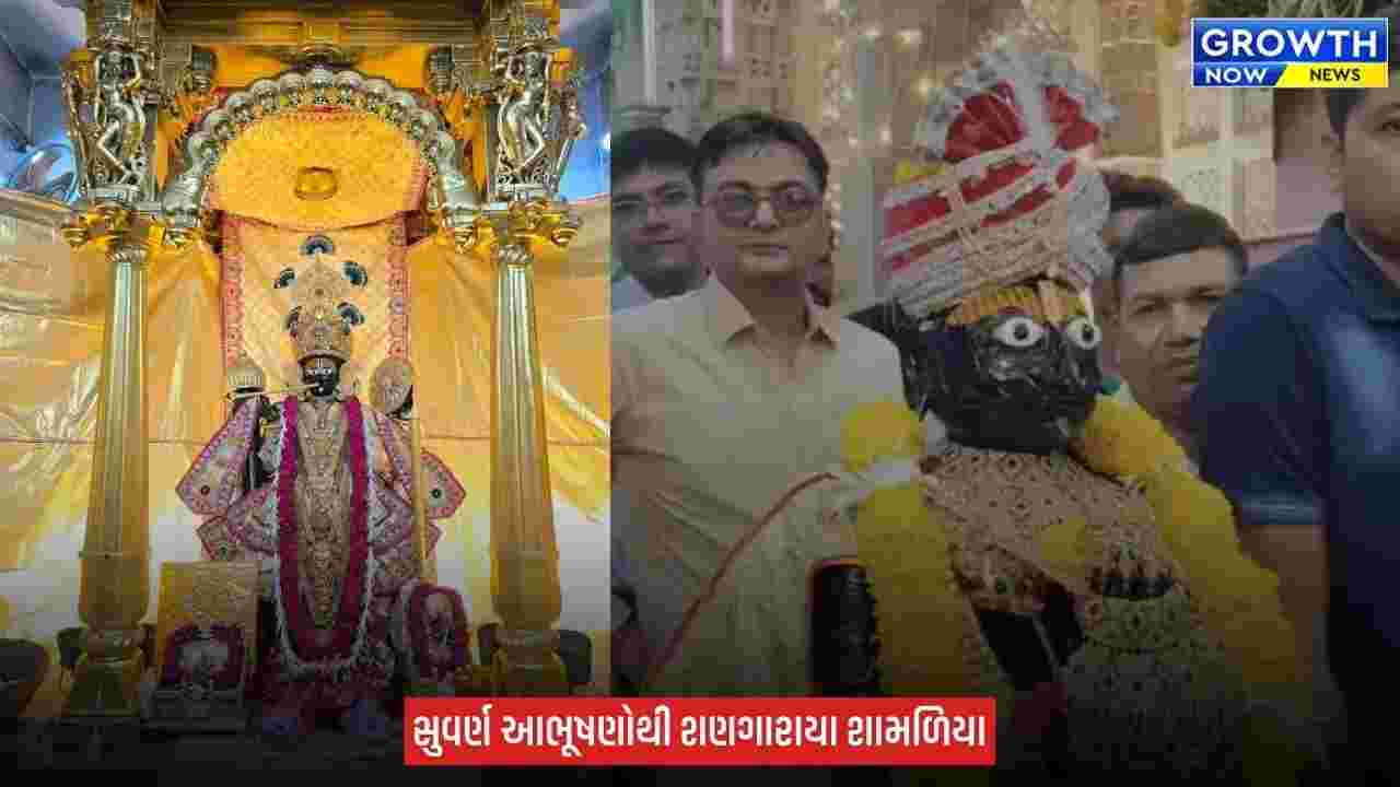Aravalli Shamlaji mandir : જન્માષ્ટમીએ શામળિયાનો અલૌકિક શણગાર, હીરાજડિત મુગટથી સજ્જ થયા ભગવાન
