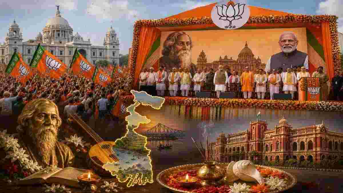 બંગાળમાં નવી સરકારની તૈયારીઓ શરૂ: 9 મેના રોજ કોલકાતામાં ભાજપનો શપથ ગ્રહણ સમારોહ યોજાશે; બ્રિગેડ ગ્રાઉન્ડ ખાતે યોજાશે