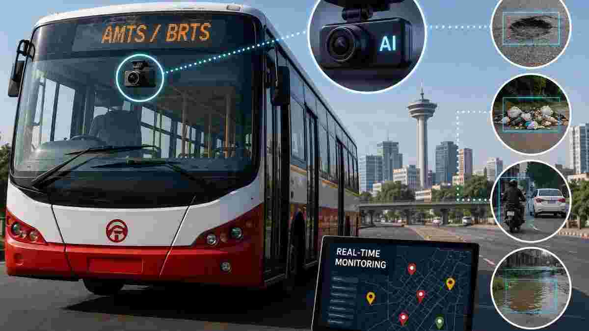 AMTS-BRTS બસોમાં AI ડેશકેમ, હવે શહેરની દરેક ગડબડ પર રહેશે રિયલ-ટાઈમ નજર