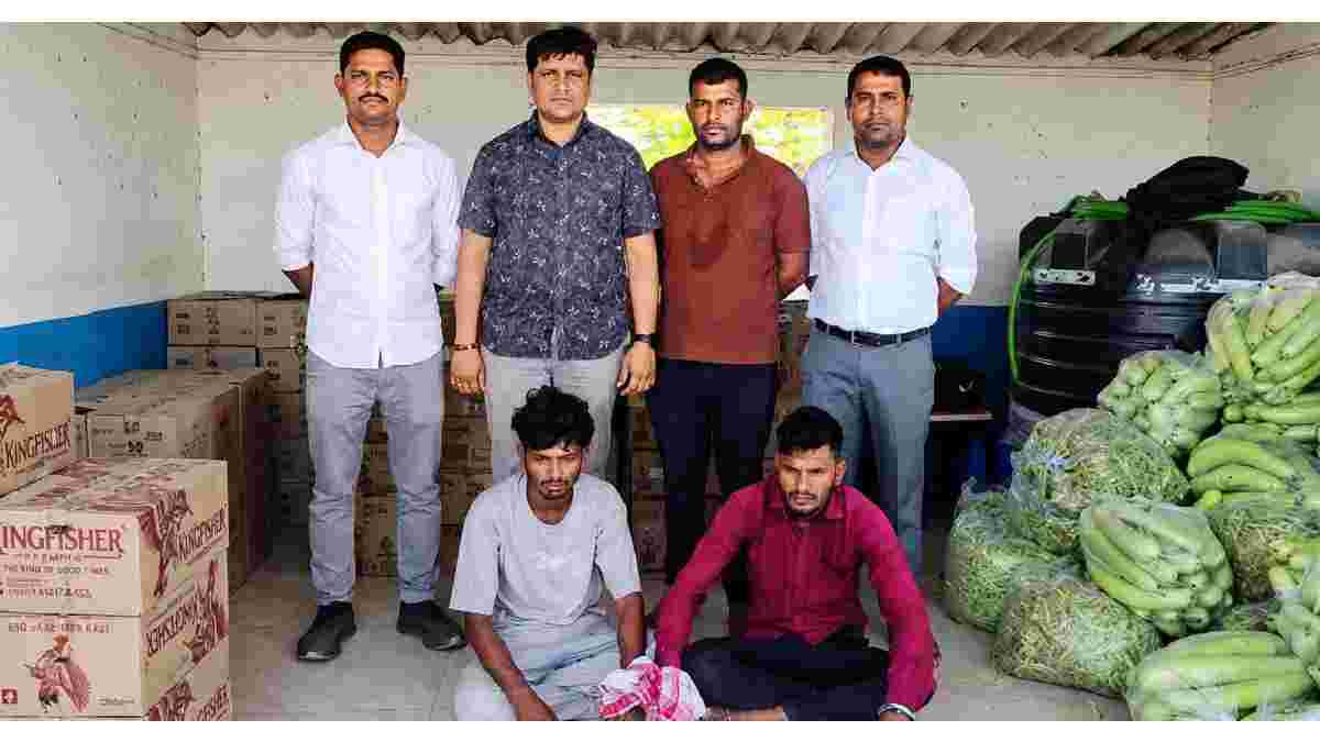 તાપી LCBની મોટી કાર્યવાહી : શાકભાજીની આડમાં લઈ જવાતો લાખોનો વિદેશી દારૂ ઝડપાયો