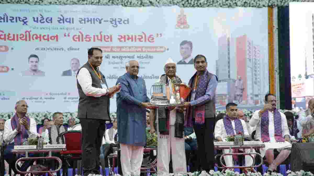 સુરતમાં ‘જમનાબા વિદ્યાર્થી ભવન’નું  મુખ્યમંત્રી દ્વારા લોકાર્પણ કરાયુ
