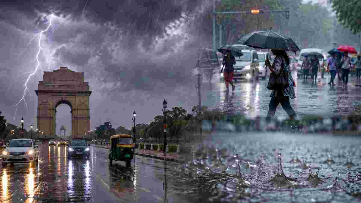 દિલ્હી-NCRમાં વાતાવરણમાં અચાનક પલટો, ભારે વરસાદથી લોકોને ગરમીમાંથી રાહત