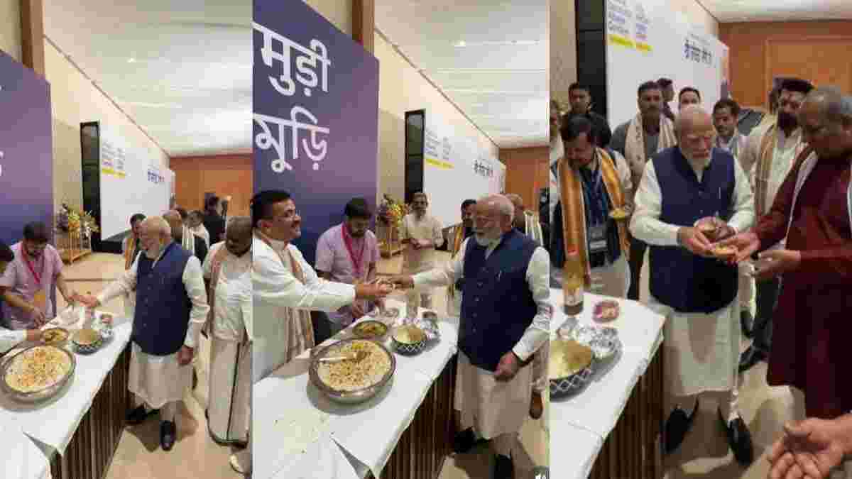 ભારત મંડપમમાં NDA બેઠક, PM મોદીએ સાથી નેતાઓને પોતાના હાથે પીરસી ઝાલમુરી