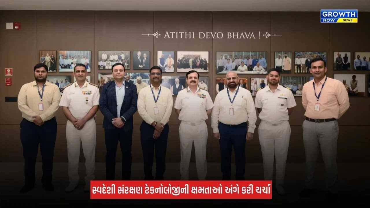 Ahmedabad: SRK Techtronicsની અદ્યતન ઈલેક્ટ્રોનિક્સ મેન્યુફેક્ચરિંગ ફેસિલિટીની પશ્ચિમ નૌકાદળ કમાન્ડના વડાએ મુલાકાત લીધી