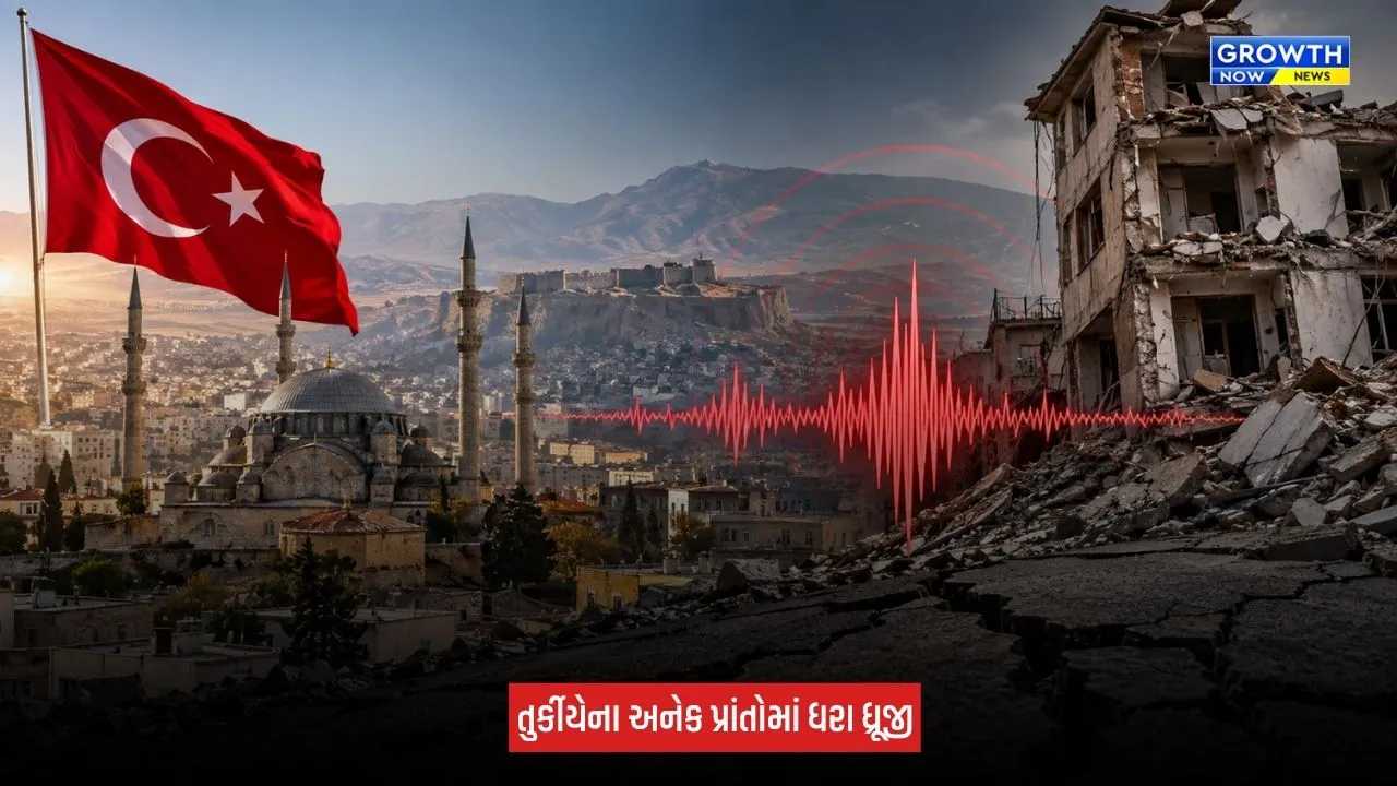 Earthquake In Turkey : તુર્કીયેમાં ફરી આવ્યો મોટો ભૂકંપનો ઝટકો, 5.8ની તીવ્રતા નોંધાઈ