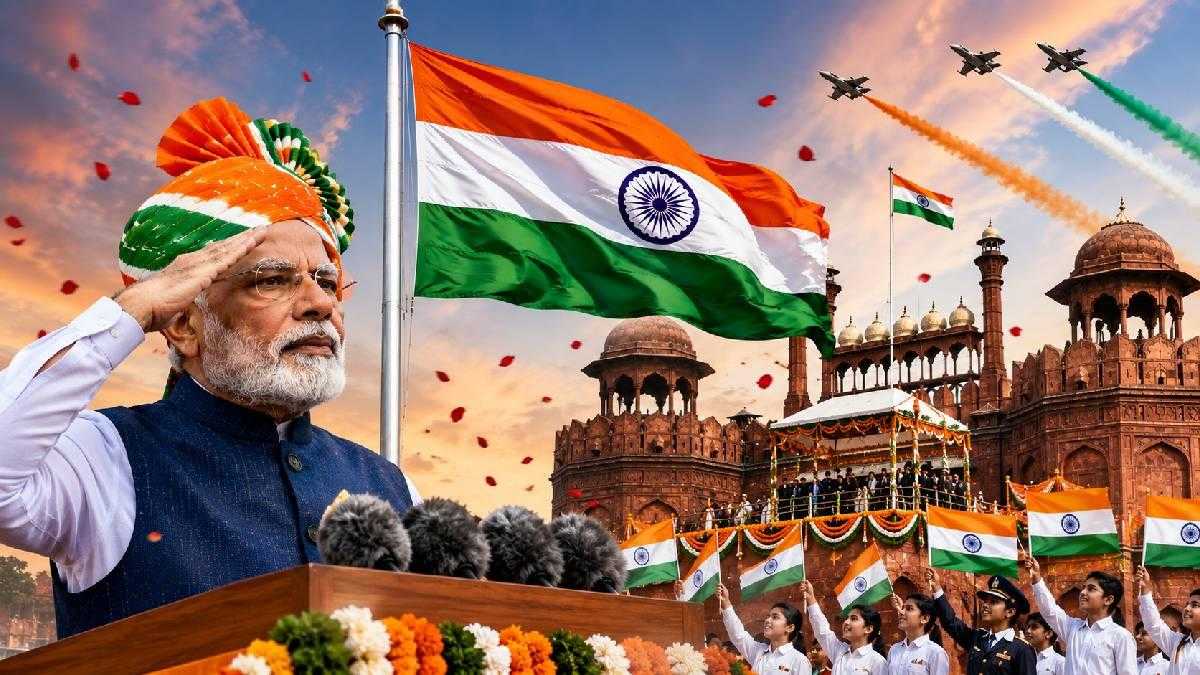 દેશના 80મા સ્વતંત્રતા દિવસની ઉજવણી, પહેલીવાર ‘વંદે માતરમ’નું સામૂહિક ગાન