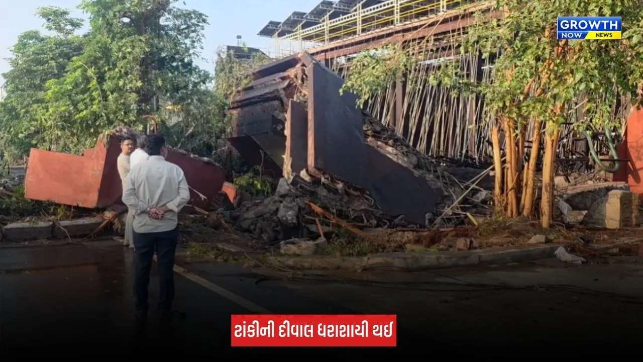 Ankleshwar : GIDCમાં 6 લાખ લીટર ડાઈલ્યૂટ ઈન્ફ્લ્યુઅન્ટ પાણીની ટાંકી ધડાકાભેર તૂટી, 4 લોકોને થઈ ઈજા