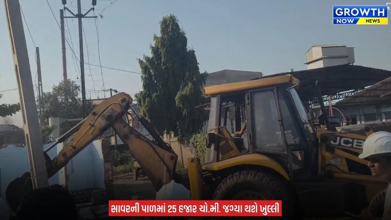 Mega Demolition Drive News in Morbi : મોરબીમાં મનપાનું મેગા ડિમોલિશન, સાવરની પાળમાં 180 મકાનો પર બુલડોઝર ફરી વળ્યું