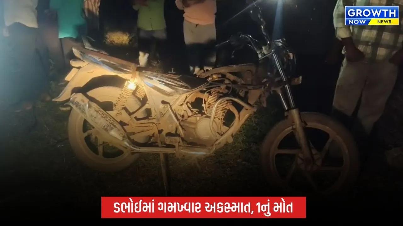 ડભોઈ-વસઈ વચ્ચે અજાણ્યા વાહનની ટક્કરે અકસ્માત, એકનું મોત; ત્રણ ઇજાગ્રસ્ત