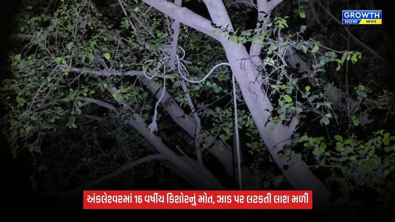 Ankleshwarમાં 16 વર્ષીય કિશોરનું શંકાસ્પદ સંજોગોમાં મોત, હસ્તી તળાવ પાસે ઝાડ પર લટકતી લાશ મળી