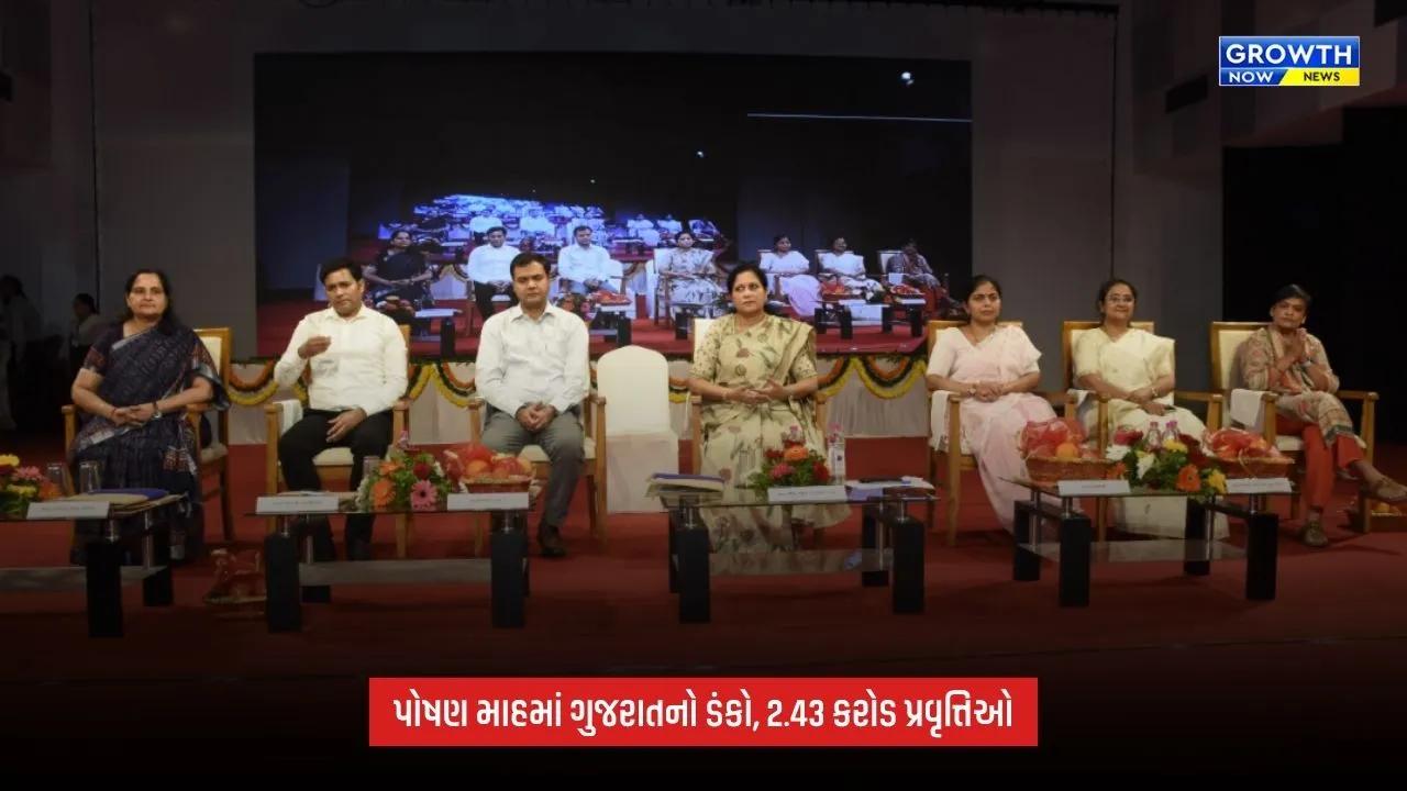 Poshan Mah 2026માં ગુજરાત અગ્રેસર, 2.43 કરોડથી વધુ પોષણલક્ષી પ્રવૃત્તિઓ નોંધાઈ