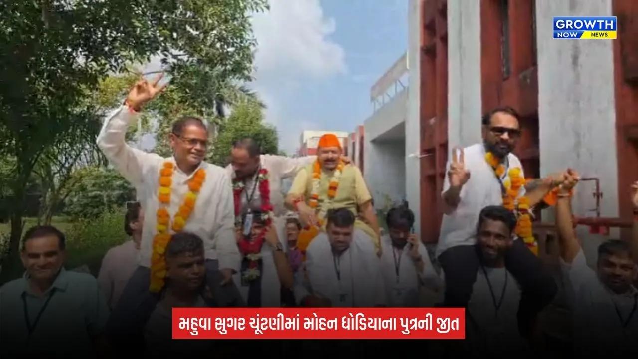 Mahuva Sugar ચૂંટણીમાં ધારાસભ્ય મોહન ધોડિયાના પુત્રની જીત, જૈમીન ધોડિયા વિજેતા