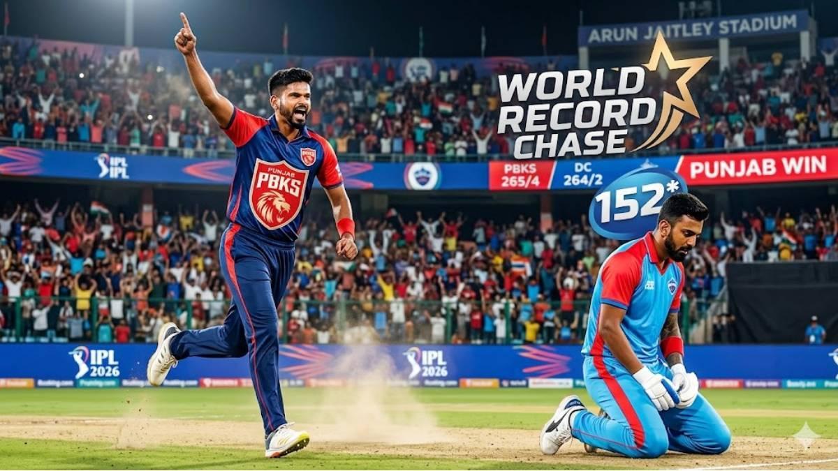 DC vs PBKS: પંજાબે ઇતિહાસ રચ્યો, IPL 2026નો સૌથી મોટો ટાર્ગેટ ચેસ કર્યો