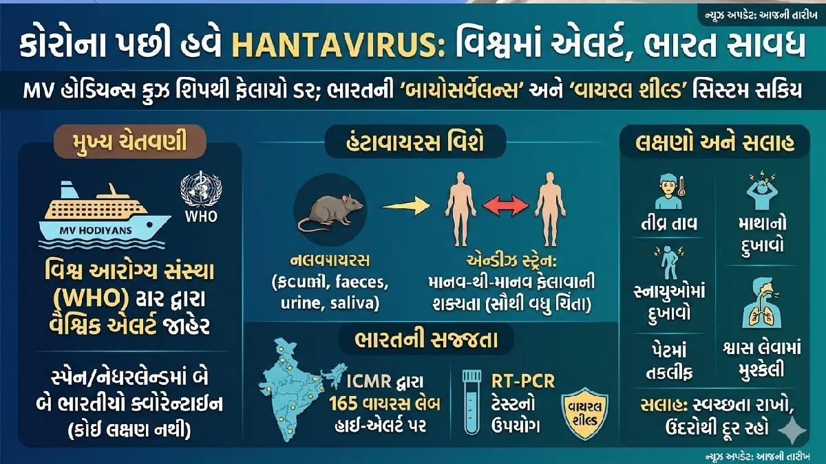 હંટાવાયરસનો નવો ખતરો: ભારત હાઈ-એલર્ટ પર