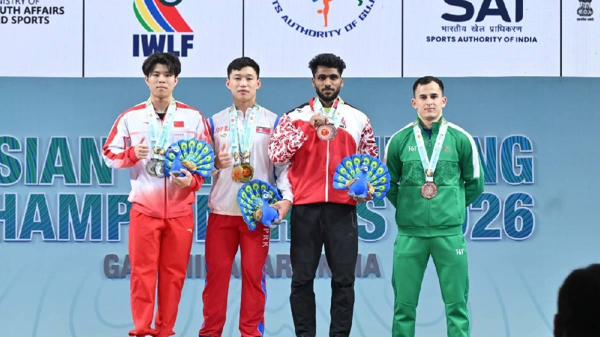 ગાંધીનગરમાં ભારતનું ગૌરવ: અજીત નારાયણાએ એશિયન વેઇટલિફ્ટિંગમાં જીત્યા બે બ્રોન્ઝ મેડલ