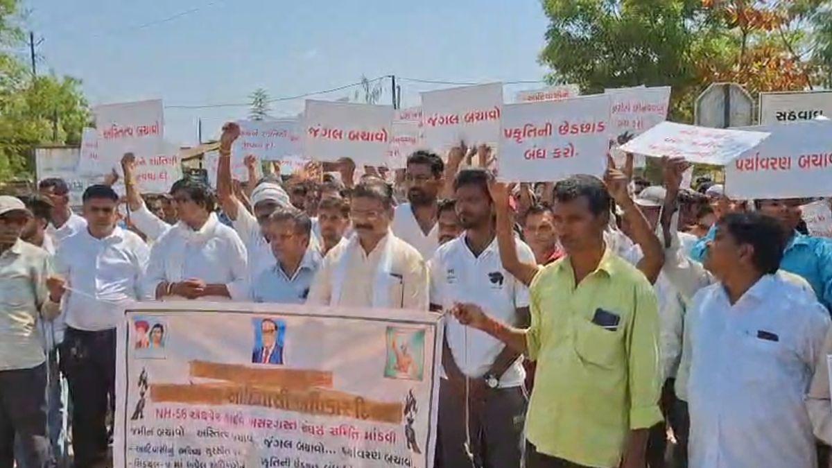 વાપી-શામળાજી હાઇવે જમીન સંપાદન વિવાદ, ખેડૂતોએ કહ્યું - જાન દેંગે, જમીન નહીં