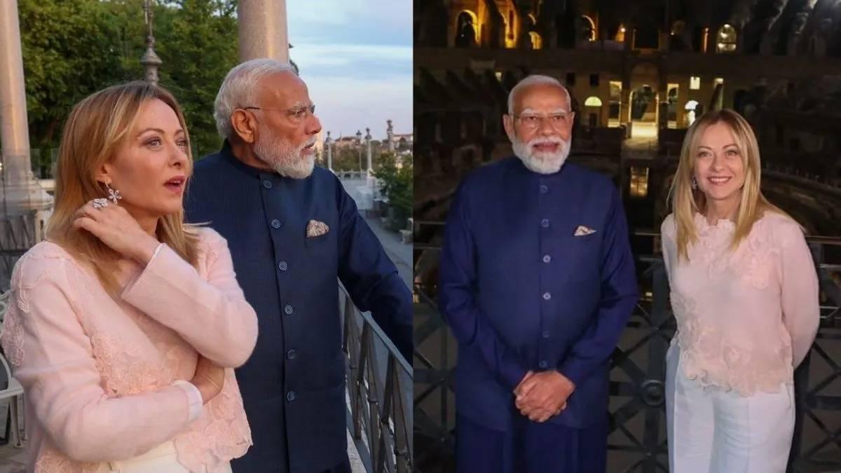 PM મોદીએ ઇટાલીના PM મેલોની સાથે ઐતિહાસિક કોલોસિયમની મુલાકાત લીધી