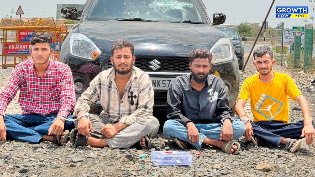 રાજકોટ SOGની મોટી કાર્યવાહી, MD ડ્રગ્સના જથ્થા સાથે 4 આરોપીની ધરપકડ