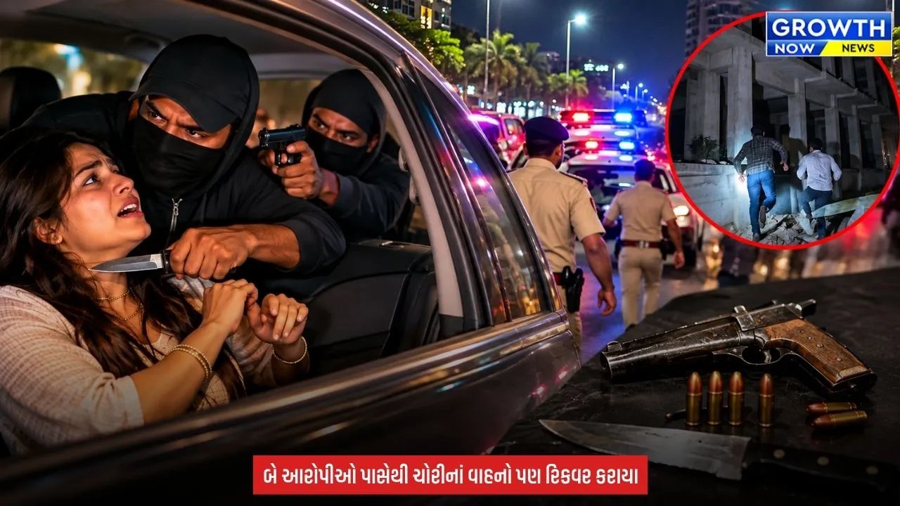 Surat News : ગન અને ચપ્પાની અણીએ મહિલાને લૂંટવાનો પ્રયાસ કરનાર બે આરોપી ઝડપાયા