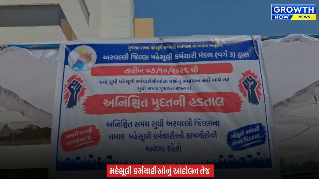 Arvalli News : અરવલ્લીમાં મહેસૂલી કર્મચારીઓના ધરણા, 14 પડતર માગણીઓને લઈ હડતાળ યથાવત