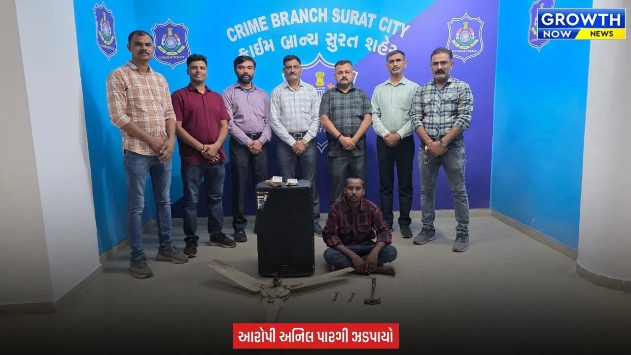 Surat News : ચર્ચમાં ચોરી કરનાર કુખ્યાત ચોર ઝડપાયો, ₹85,500 નો મુદ્દામાલ જપ્ત કરી પોલીસે તપાસનો ધમધમાટ શરૂ કર્યો
