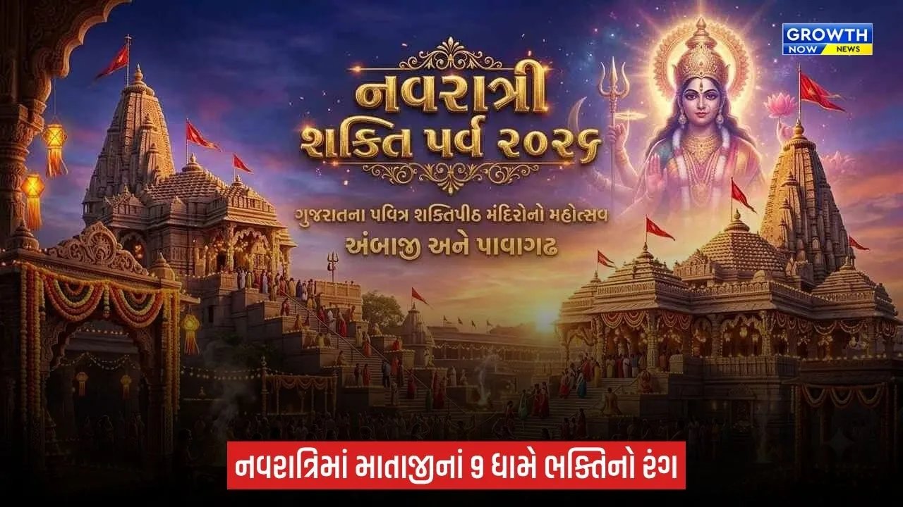 Navratri Shakti Parv 2026: ગુજરાતનાં 9 શક્તિપીઠો અને મંદિરોમાં ‘નવરાત્રિ શક્તિપર્વ-2026’, ₹2.90 કરોડના ખર્ચે યોજાશે ભવ્ય કાર્યક્રમો