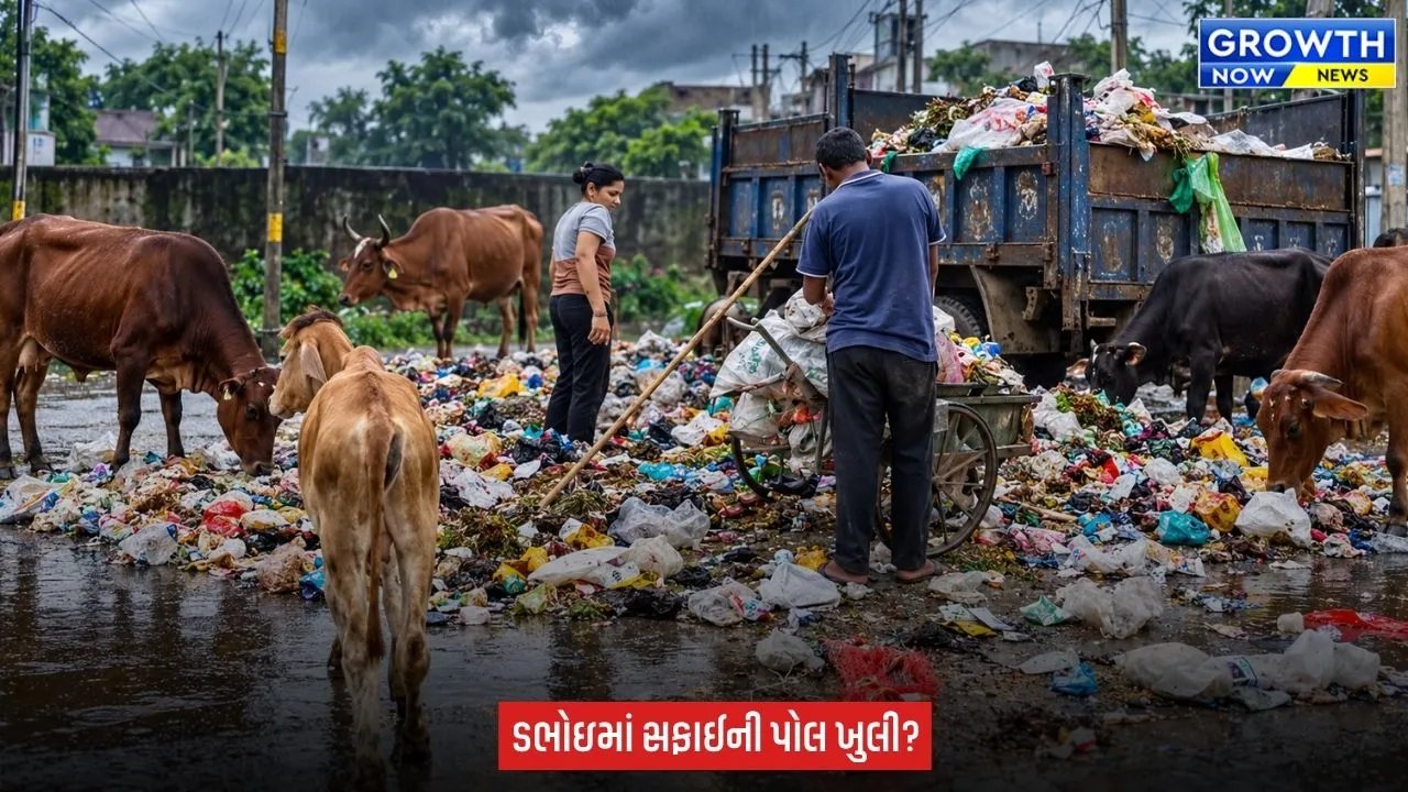 Dabhoi સ્વચ્છ ની વાતો વચ્ચે ગંદકીના ઢગલા! પાલિકાને પ્રાદેશિક કમિશનરની નોટિસ, રહેણાંક વિસ્તારોમાં ગંદકીના ઢગ