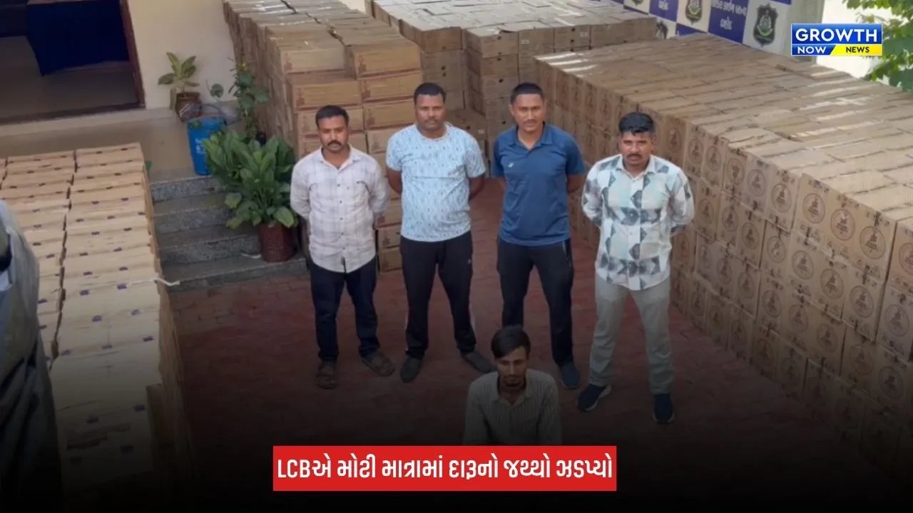 Dahod : 1 કરોડથી વધુનો દારૂનો જથ્થો ઝડપાયો, 1,459 પેટી સાથે ટ્રક જપ્ત