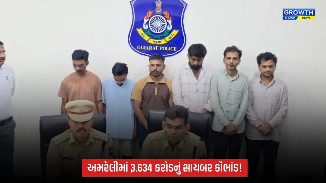 અમરેલીમાં રૂ.634 કરોડના સાયબર કૌભાંડનો પર્દાફાશ, 6 આરોપી ઝડપાયા