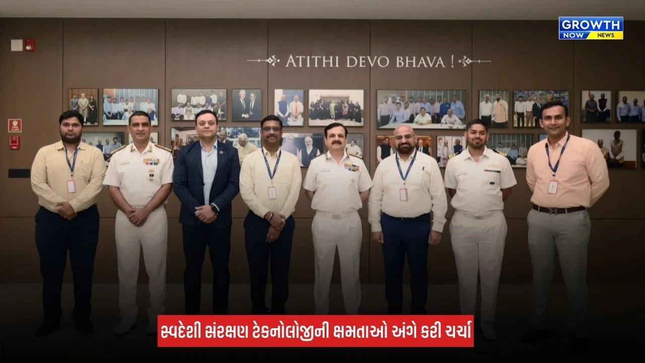 Ahmedabad: SRK Techtronicsની અદ્યતન ઈલેક્ટ્રોનિક્સ મેન્યુફેક્ચરિંગ ફેસિલિટીની પશ્ચિમ નૌકાદળ કમાન્ડના વડાએ મુલાકાત લીધી