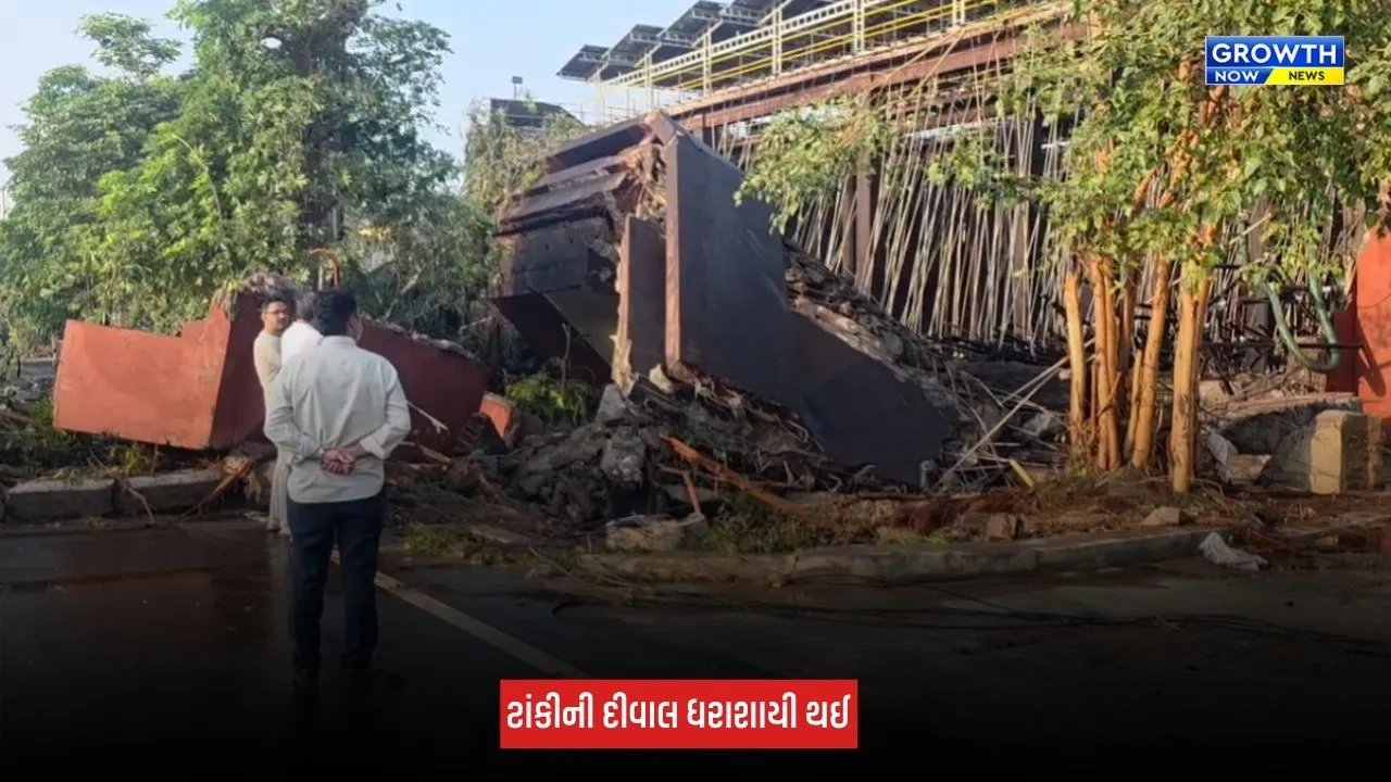 Ankleshwar : GIDCમાં 6 લાખ લીટર ડાઈલ્યૂટ ઈન્ફ્લ્યુઅન્ટ પાણીની ટાંકી ધડાકાભેર તૂટી, 4 લોકોને થઈ ઈજા