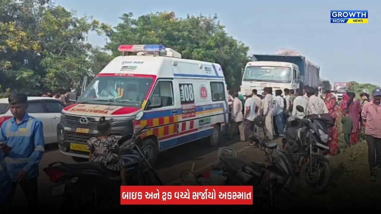 Amreli News: જાફરાબાદના લુણસાપુર નજીક બાઈક અને ટ્રક વચ્ચે ગમખ્વાર અકસ્માત, 22 વર્ષીય યુવકનું મોત