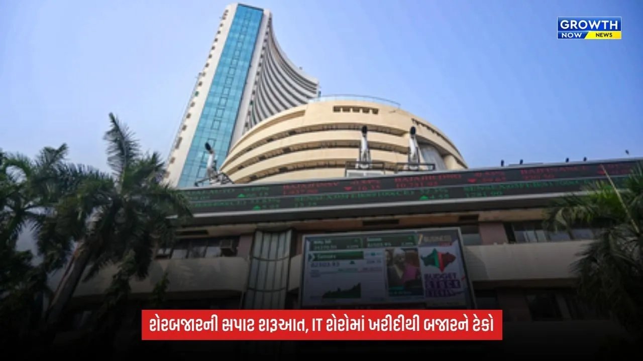 Share Market Today: IT શેરોમાં તેજીથી સપાટ ખુલ્યો ભારતીય શેરબજાર, સેન્સેક્સ 16 પોઈન્ટ વધ્યો; નિફ્ટીમાં નજીવો ઘટાડો