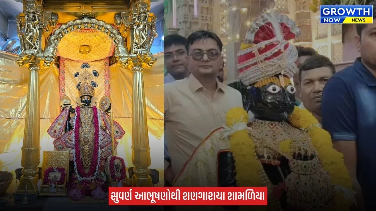 Aravalli Shamlaji mandir : જન્માષ્ટમીએ શામળિયાનો અલૌકિક શણગાર, હીરાજડિત મુગટથી સજ્જ થયા ભગવાન