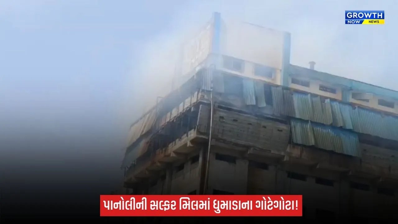 Ankleshwar: પાનોલી GIDCની સલ્ફર મિલમાંથી ધુમાડાના ગોટેગોટા, સ્ક્રબરનું ઢાંકણું ખુલતાં મટિરિયલ બહાર ફેંકાયું