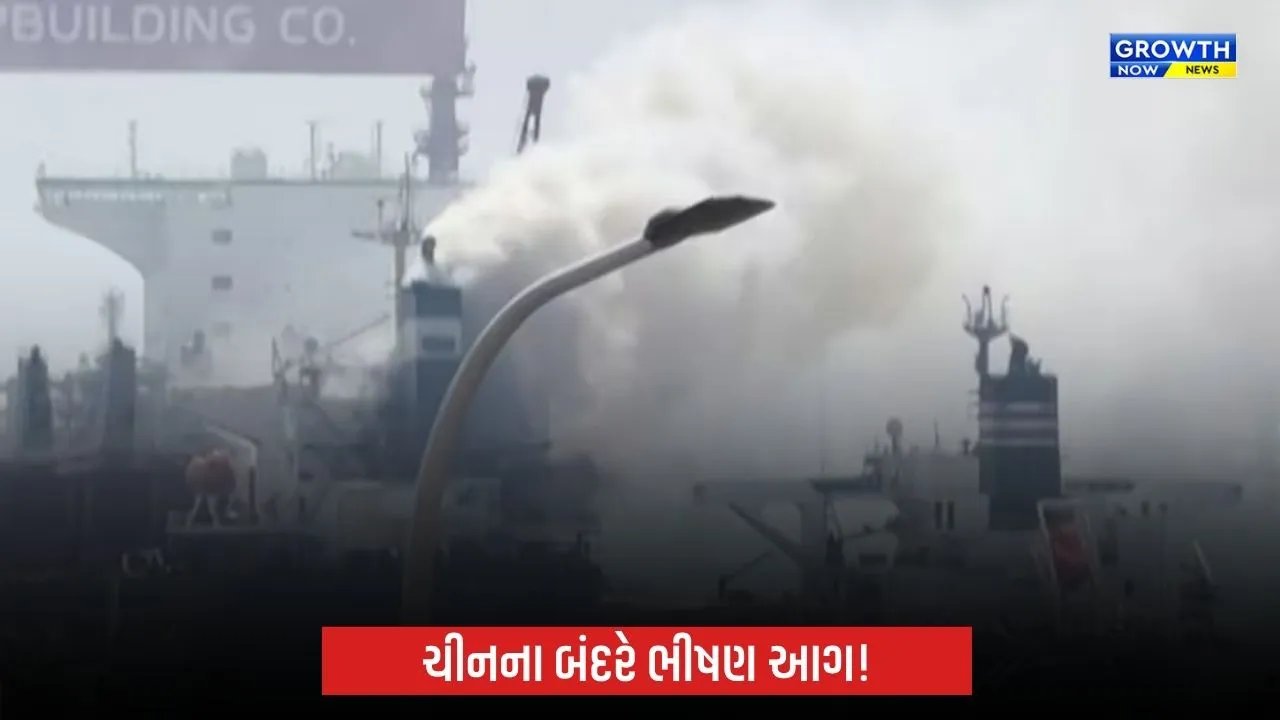 ચીનના બંદરે કાર્ગો શિપમાં ભીષણ આગ, 25 લોકોના મોત; 5 લાપતા