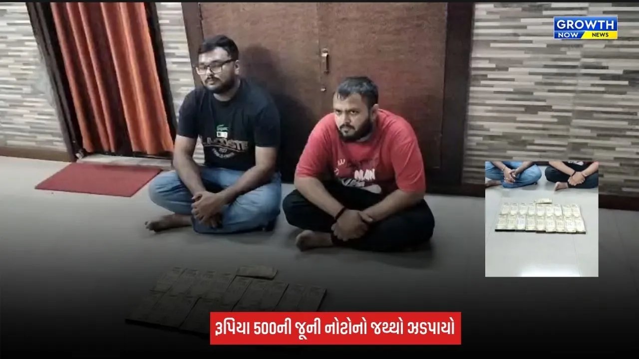 Kheda : નડીયાદ SOGની કાર્યવાહી, રદ થયેલી રૂ.500ની 1,835 જૂની નોટો સાથે 2 ઝડપાયા