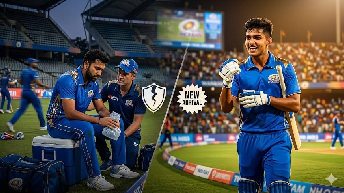 IPL 2026માં મુંબઈ ઈન્ડિયન્સને મોટો ઝટકો: સ્પિન ઓલરાઉન્ડર OUT, 21 વર્ષીય ખેલાડી IN