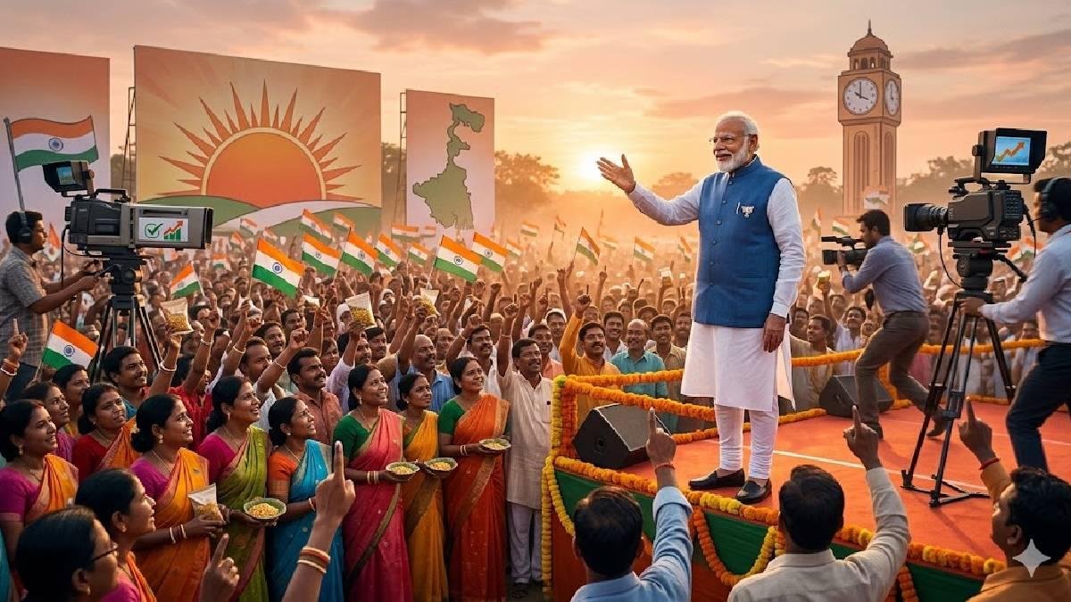 બંગાળમાં રેકોર્ડ મતદાન અંગે પીએમ મોદીએ મોટું નિવેદન: બમ્પર વોટિંગનો અર્થ શું છે તે જણાવ્યું