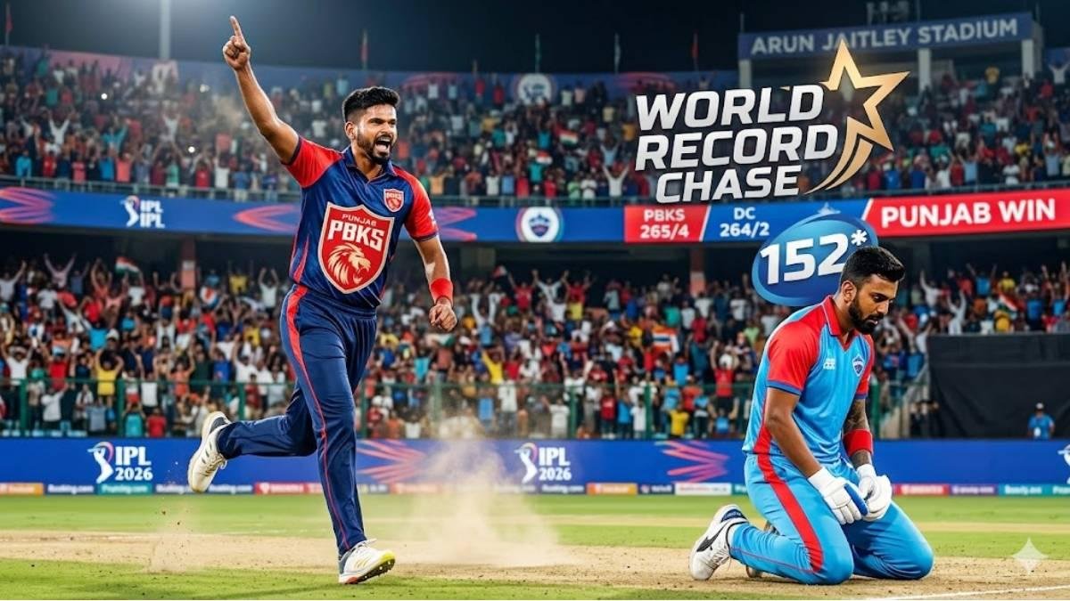 DC vs PBKS: પંજાબે ઇતિહાસ રચ્યો, IPL 2026નો સૌથી મોટો ટાર્ગેટ ચેસ કર્યો