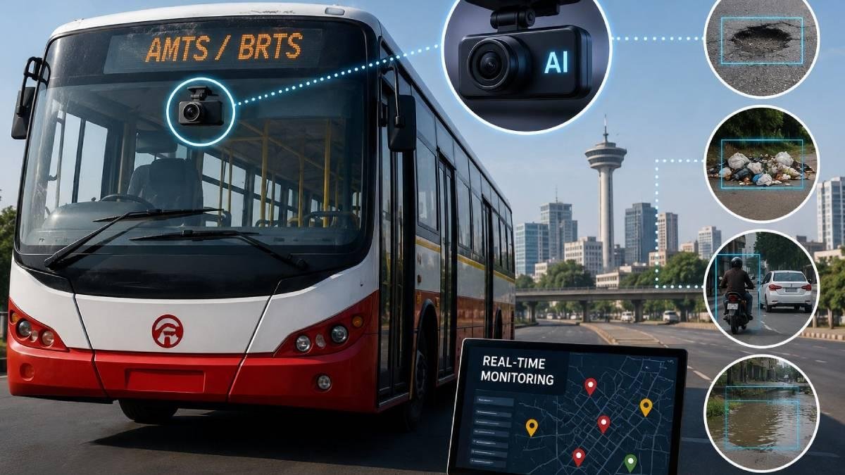 AMTS-BRTS બસોમાં AI ડેશકેમ, હવે શહેરની દરેક ગડબડ પર રહેશે રિયલ-ટાઈમ નજર