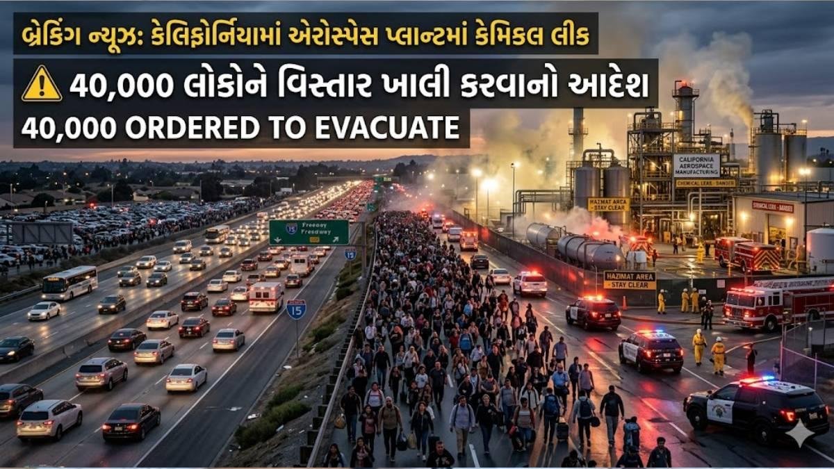 કેલિફોર્નિયામાં કેમિકલ કાંડ: 40,000 લોકો માટે ઇવેક્યુએશન એલર્ટ, વિસ્ફોટનો ખતરો વધ્યો!