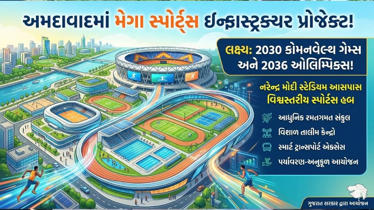 અમદાવાદમાં SVP સ્પોર્ટ્સ એન્ક્લેવ પ્રોજેક્ટને ₹500 કરોડની મંજૂરી