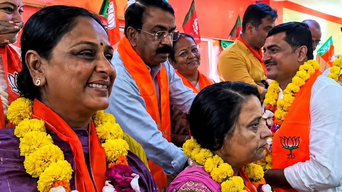 જામનગરના નવા મેયર તરીકે મોનિકાબેન વ્યાસ