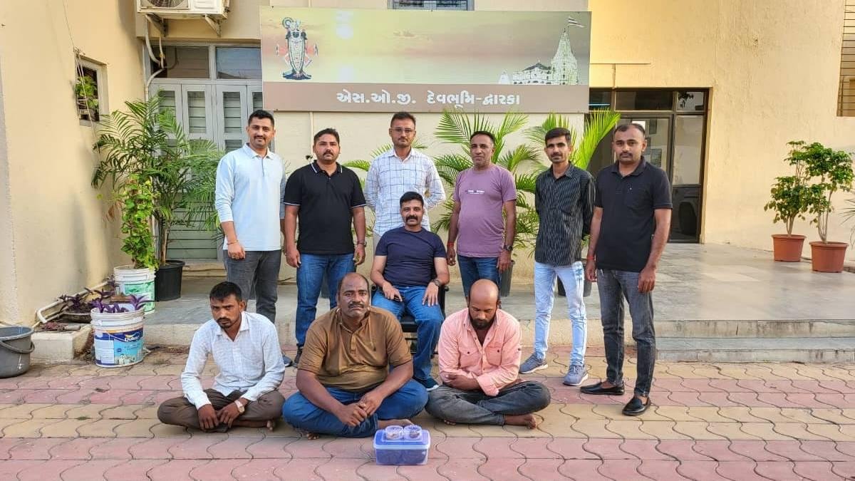 દ્વારકા SOGની મોટી કાર્યવાહી: રૂ.1.07 કરોડના વન્યજીવ અંગો સાથે 3 શખ્સ ઝડપાયા