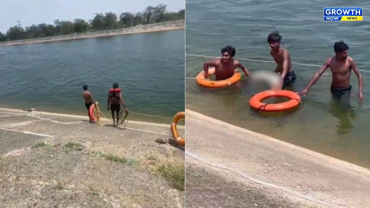 ગાંધીનગરની કેનાલમાં પગ લપસતા બે યુવાન ડૂબ્યાં, ત્રીજો બચાવવા કૂદ્યો; એકનું મોત